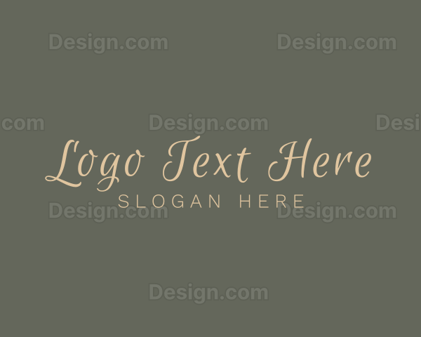 Elegant Script Cosmetics Logo