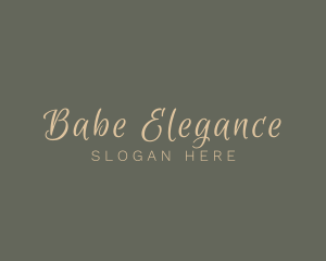 Elegant Script Cosmetics logo design