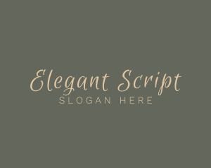 Elegant Script Cosmetics logo design