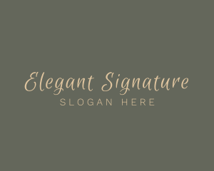 Elegant Script Cosmetics logo design