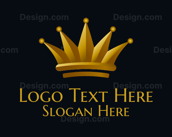 Gold Crown Royalty Logo