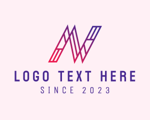 Outline - Modern Outline Letter N logo design