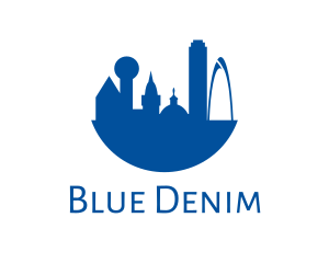 Blue Dallas City logo design