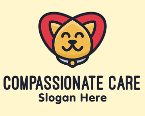 Pet Cat Care logo design