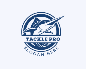 Marlin Fishing Fisheries logo design