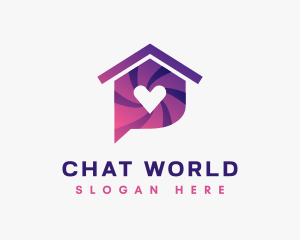 Home Care Chat logo design