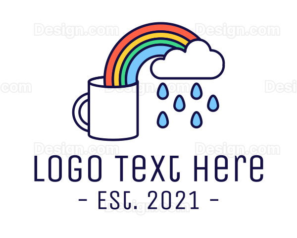 Rainbow Coffee Mug Logo