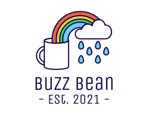 Rainbow Coffee Mug logo design