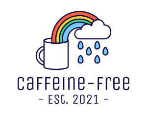 Rainbow Coffee Mug logo design