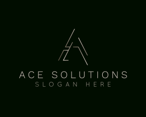 Elegant Luxurious Boutique Letter A logo design