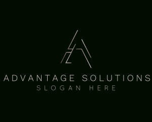 Elegant Luxurious Boutique Letter A logo design