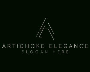 Elegant Luxurious Boutique Letter A logo design