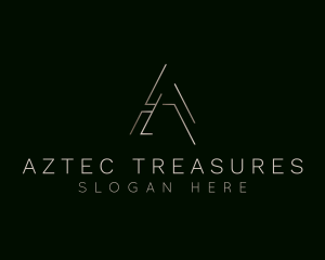 Elegant Luxurious Boutique Letter A logo design