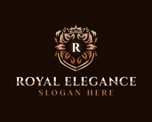 Royal Shield Crown logo design