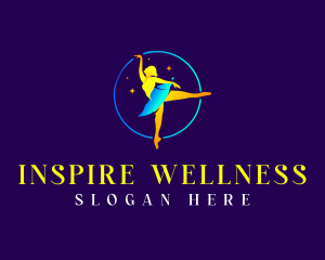 Ballerina Wellness Choreographer logo design