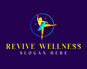 Ballerina Wellness Choreographer logo design