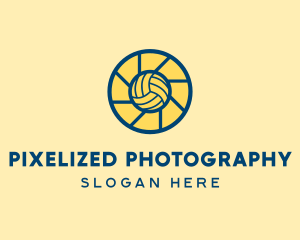 Volleyball Sports Photography logo design