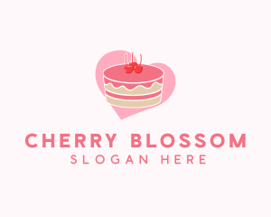 Cherry Pastry Cake logo design