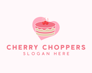 Cherry Pastry Cake logo design