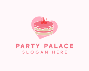 Cherry Pastry Cake logo design