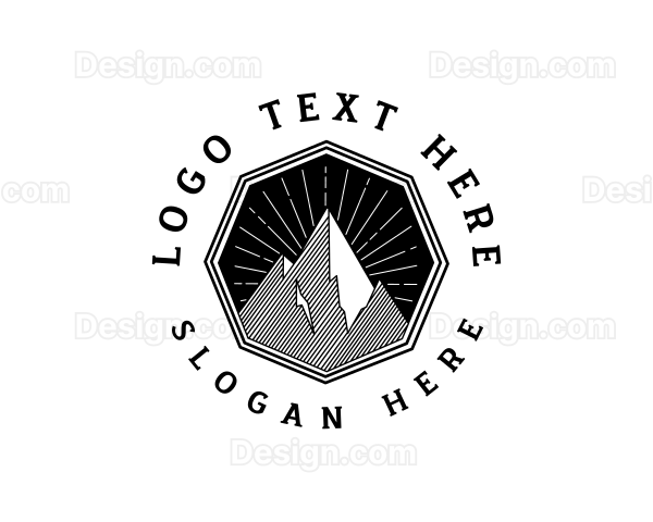 Hipster Mountain Summit Logo