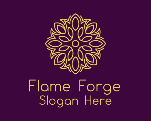 Blooming Flower Leaf Logo