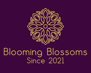 Blooming Flower Leaf logo design