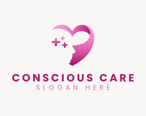 Psychology Mind Health Heart logo design