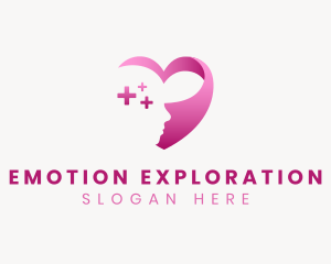 Psychology Mind Health Heart logo design