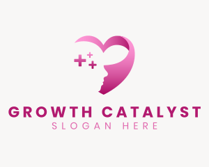 Psychology Mind Health Heart logo design