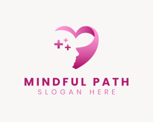 Psychology Mind Health Heart logo design