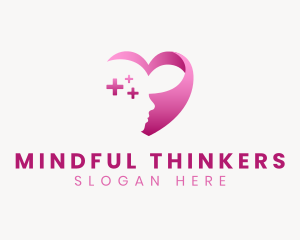 Psychology Mind Health Heart logo design