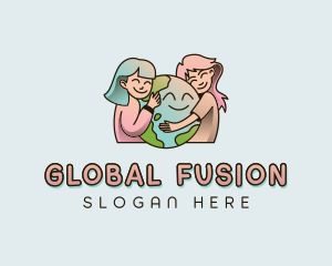 Global Earth Planet logo design