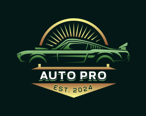 Auto Drag Racing Garage logo design