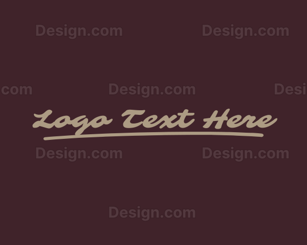 Casual Script Business Logo