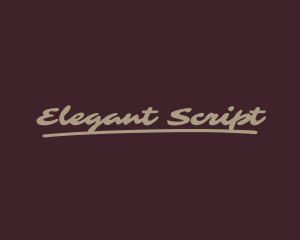 Casual Script Business logo design