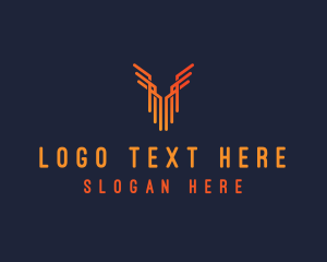 Minimalist Wing Building logo