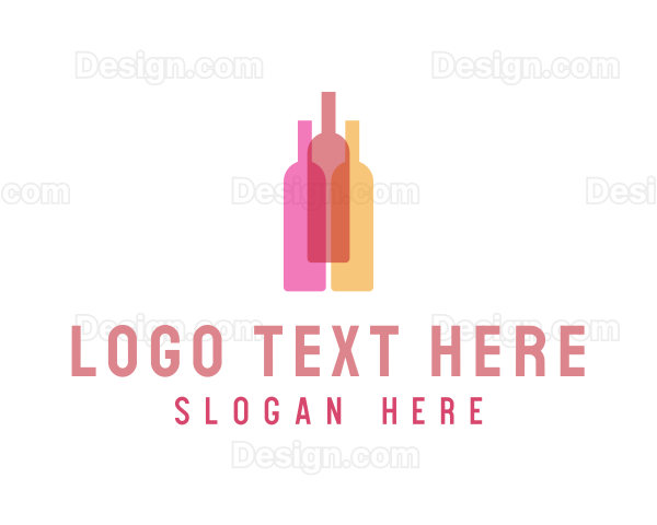 Wine Drinking Bottles Logo