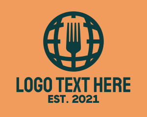 Cuisine - International Global Cuisine logo design