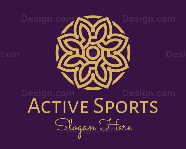 Decorative Mandala Flower Logo