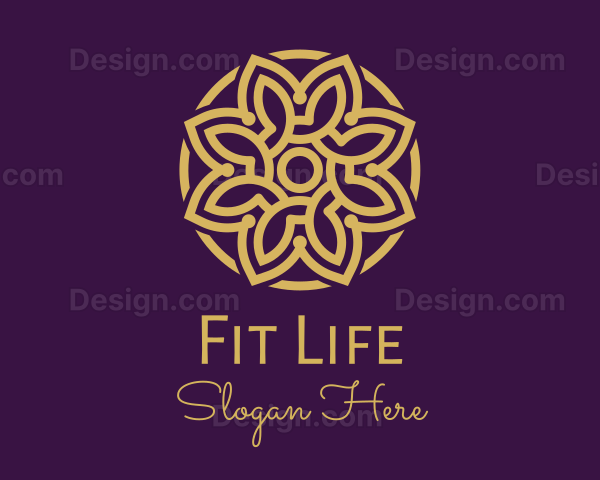 Decorative Mandala Flower Logo