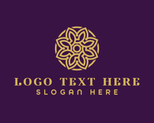 Decorative Mandala Flower logo