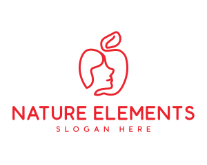 Natural Fruit Face logo design