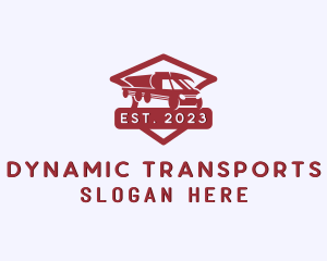 Tanker Truck Transportation logo design