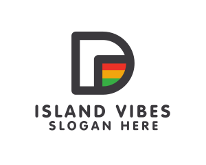 Rastafarian D Outline logo