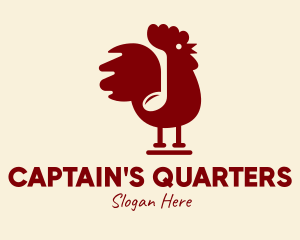 Red Rooster Note logo design