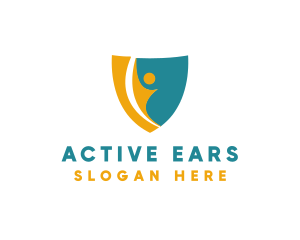 Active Human Shield logo design