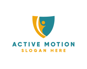 Active Human Shield logo design