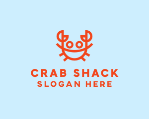 Orange Crab Seafood logo design