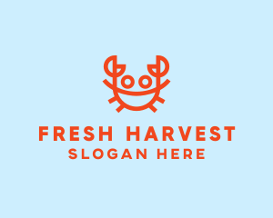 Orange Crab Seafood logo design